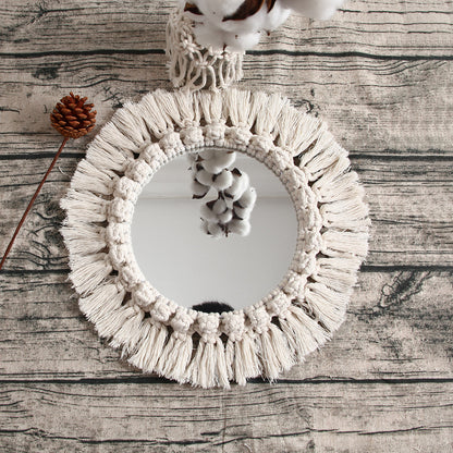 Decorative Macrame Wall Mirror Acalora