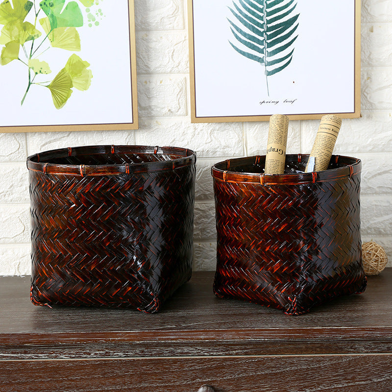 Handcrafted Woven Storage Basket Kalsten