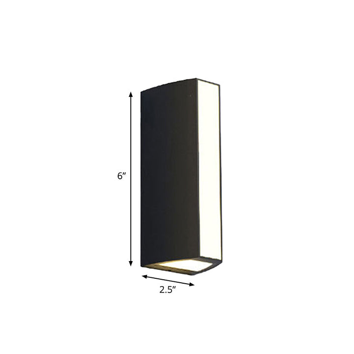 Black Triangle Prism Wall Light Modern Metal Small/Medium/Large LED Flush Mount Wall Sconce in Warm/White Light | Kalsten