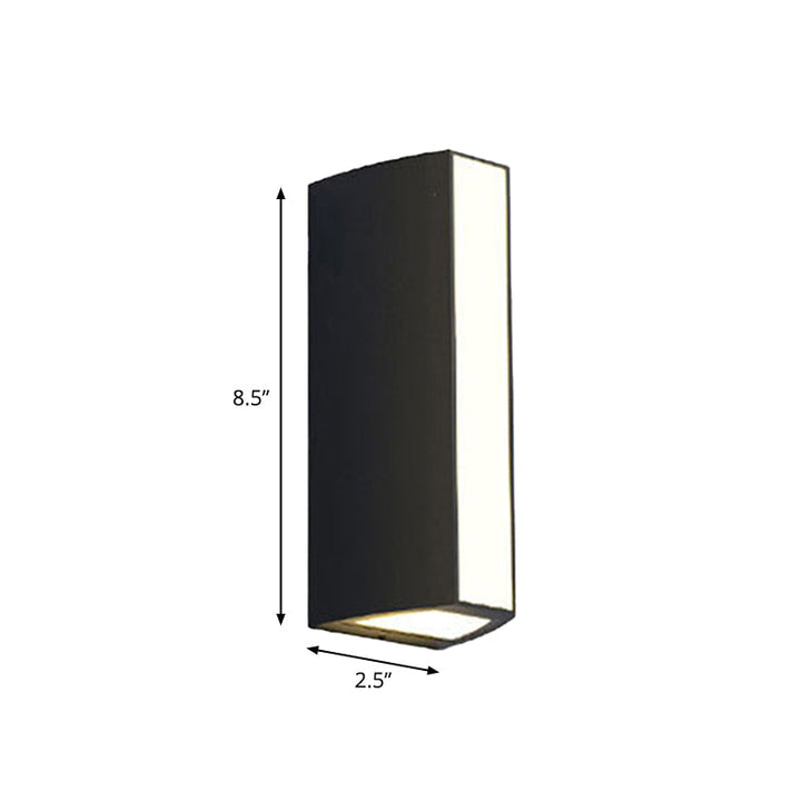 Black Triangle Prism Wall Light Modern Metal Small/Medium/Large LED Flush Mount Wall Sconce in Warm/White Light | Kalsten