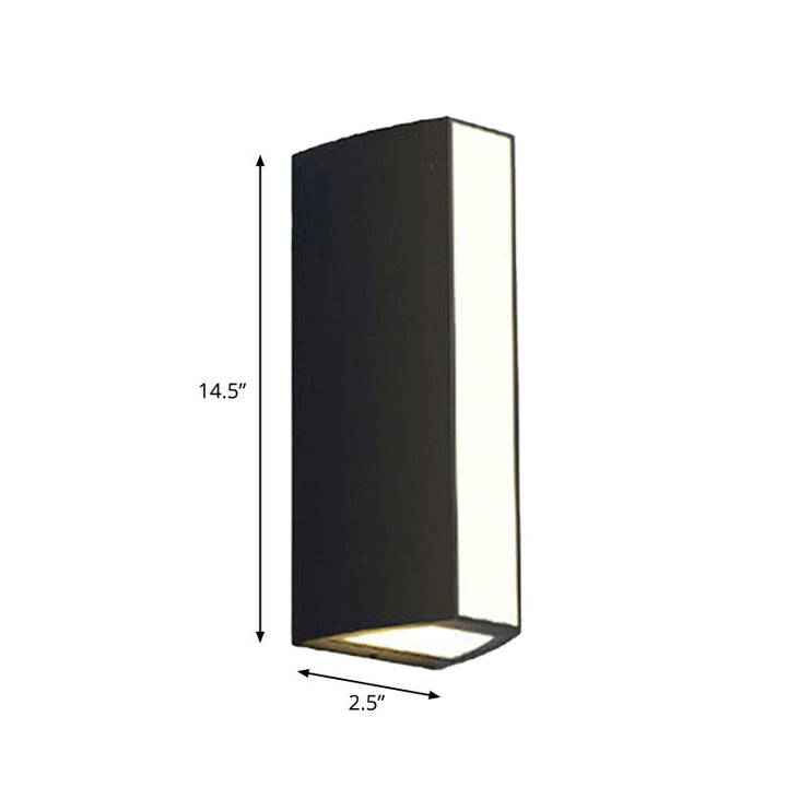 Black Triangle Prism Wall Light Modern Metal Small/Medium/Large LED Flush Mount Wall Sconce in Warm/White Light | Kalsten