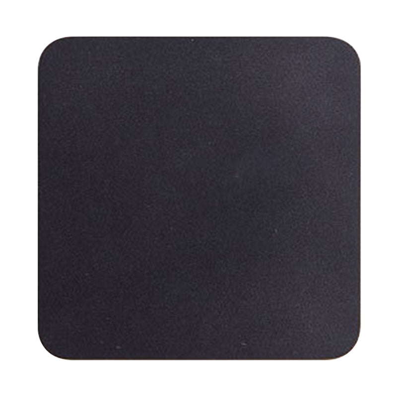 Round/Square Flush Mount Wall Lamp Minimalist Aluminum Hallway LED Sconce Light in Black | Kalsten