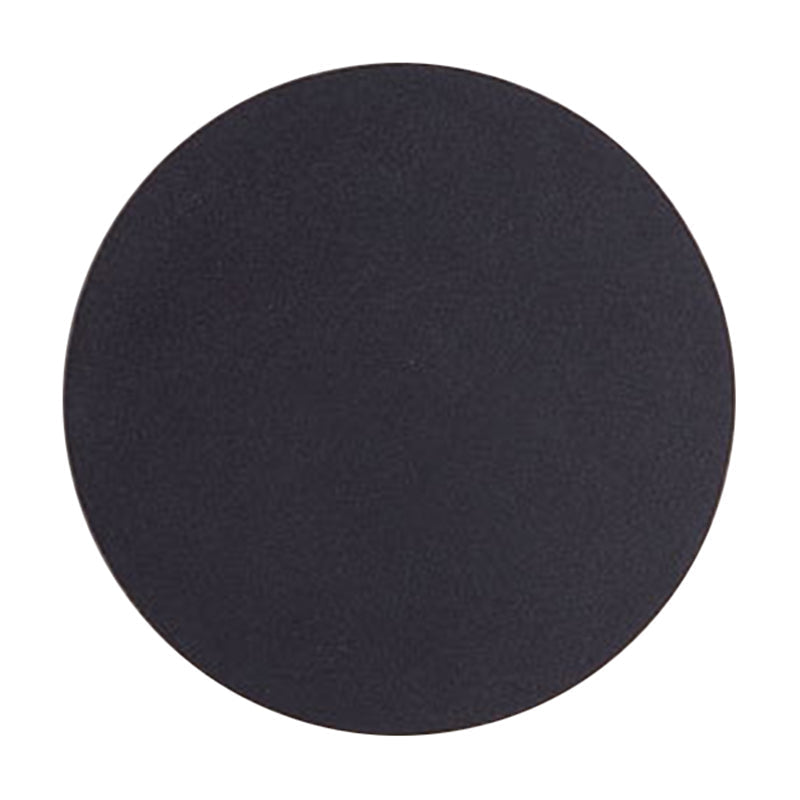 Round/Square Flush Mount Wall Lamp Minimalist Aluminum Hallway LED Sconce Light in Black | Kalsten