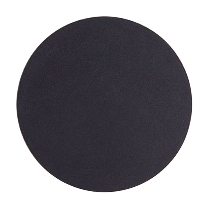 Round/Square Flush Mount Wall Lamp Minimalist Aluminum Hallway LED Sconce Light in Black | Kalsten