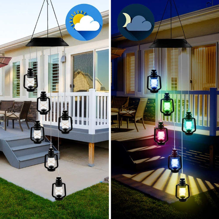 LED Solar Butterfly Wind Chime Garden Hanging Light Kalsten