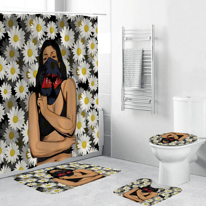 Artistic Mermaid-Themed Bathroom Set Kalsten