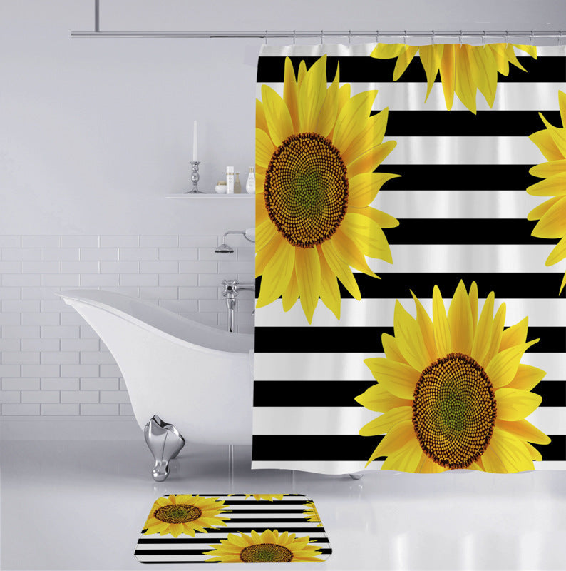 Floral Decorative Shower Curtain Kalsten