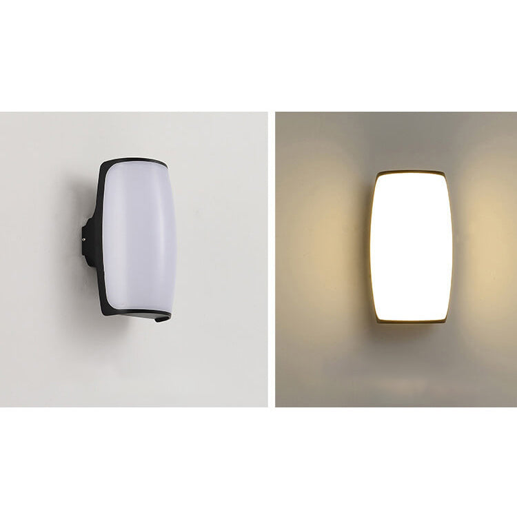 Modern Creative Geometry Aluminum Outdoor Waterproof LED Wall Sconce Lamp | Kalsten