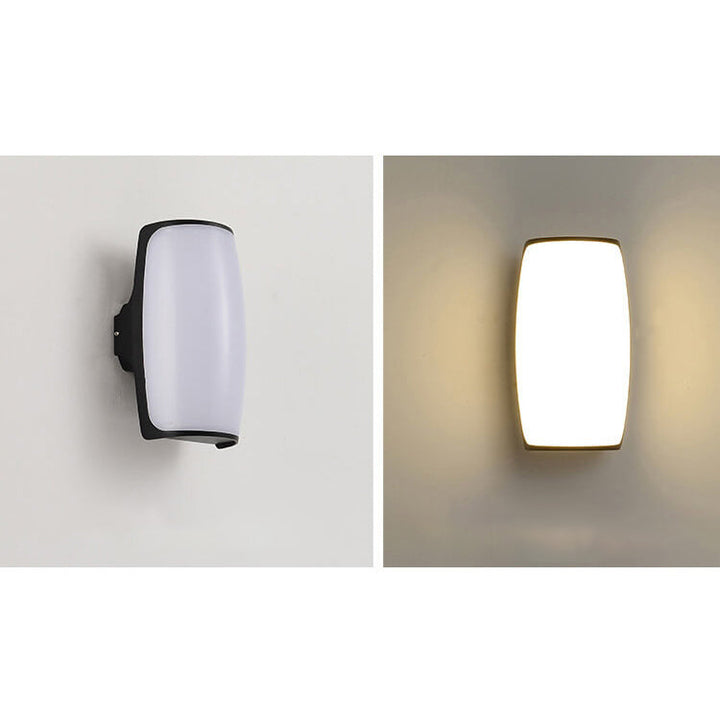 Modern Creative Geometry Aluminum Outdoor Waterproof LED Wall Sconce Lamp | Kalsten