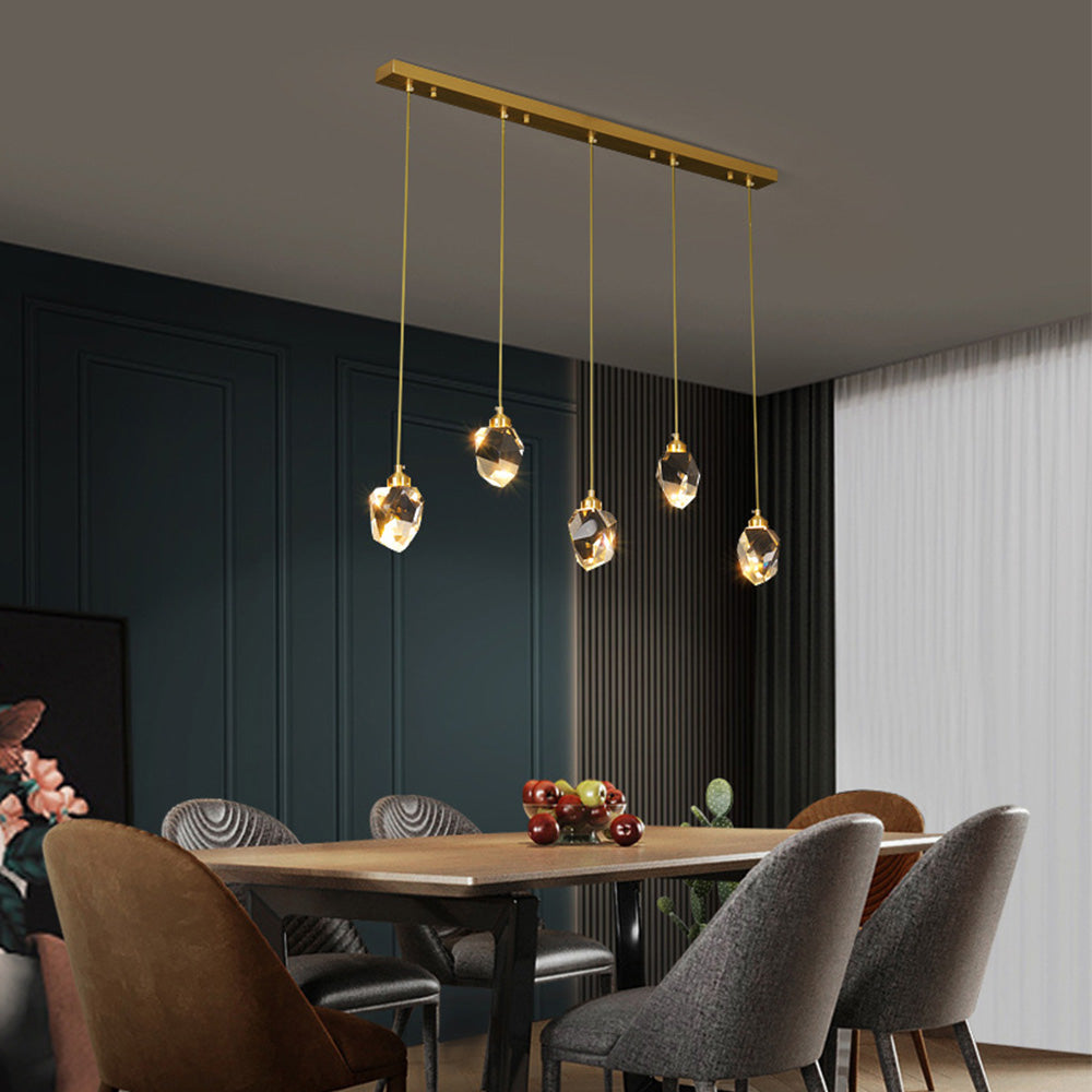 Creative Modern Crystal Gold Raindrop Chandelier | Kalsten