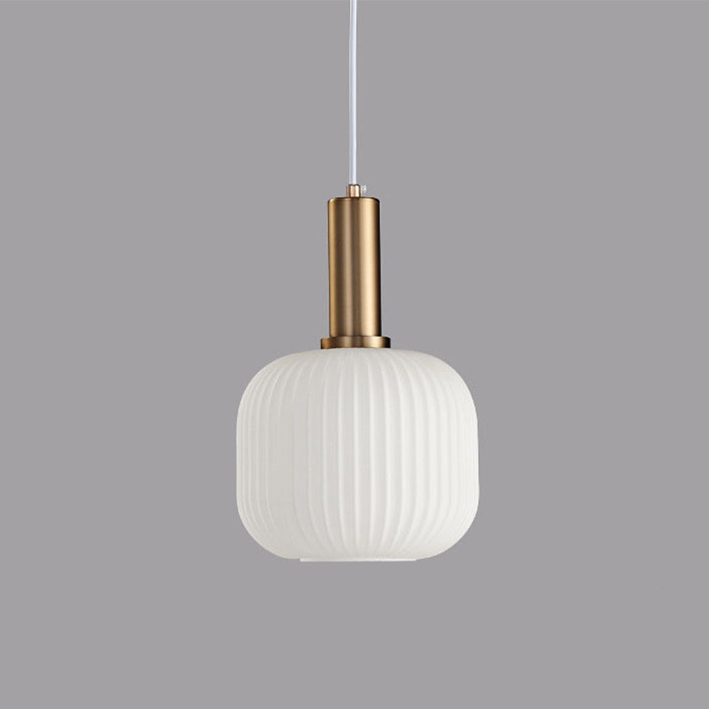 Vintage Stained Glass Lantern Shape Pendant Light | Kalsten