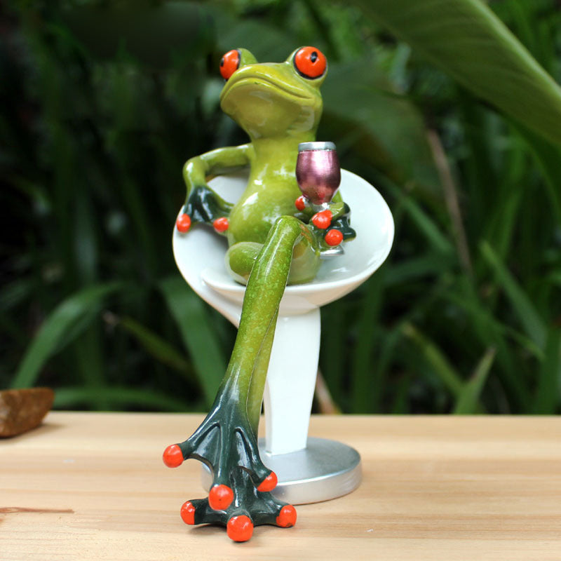 BowLift | Festival Frog Resin Crafts Frog Pastoral Ornament