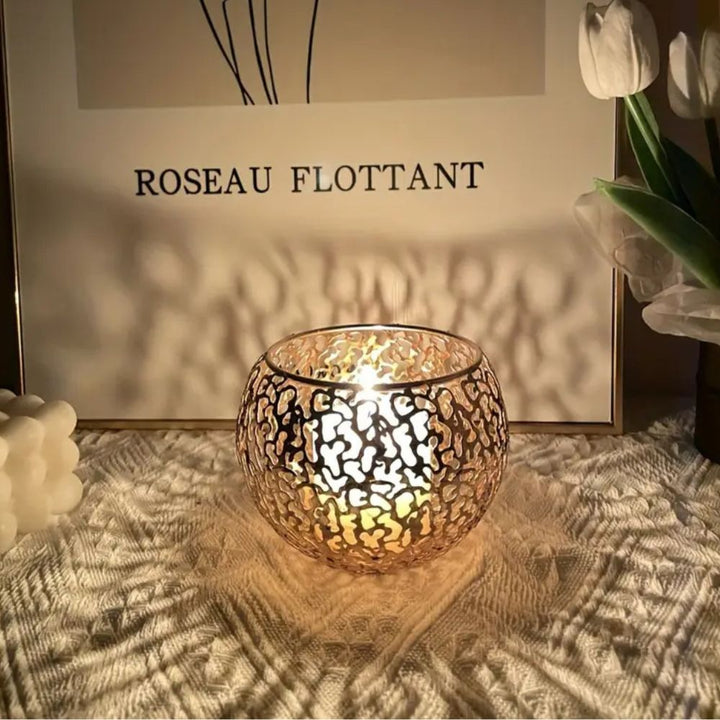 Glow Sphere Glass Candle Holder