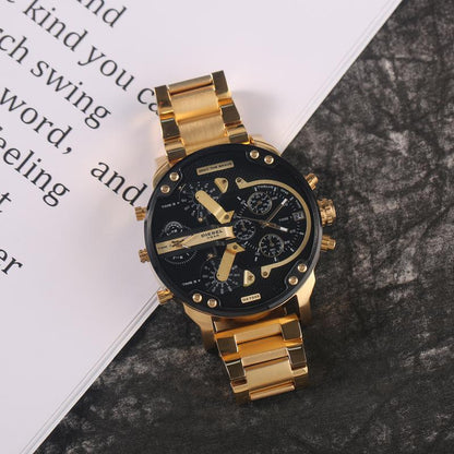 BowLift | Stainless Steel Chronograph Quartz Watch – Elegant Men’s Luxury Timepiece