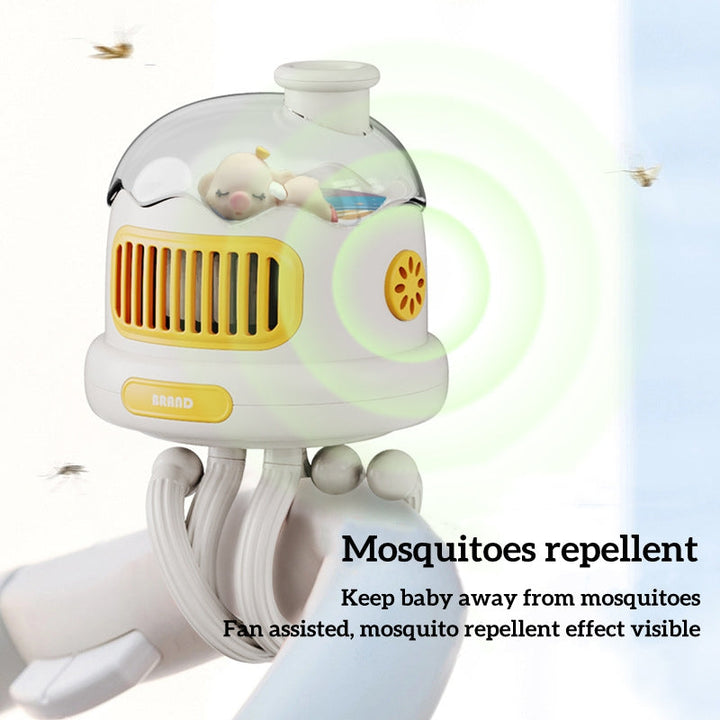 USB Rechargeable Portable Mosquito Repellent Stroller Fan | Kalsten
