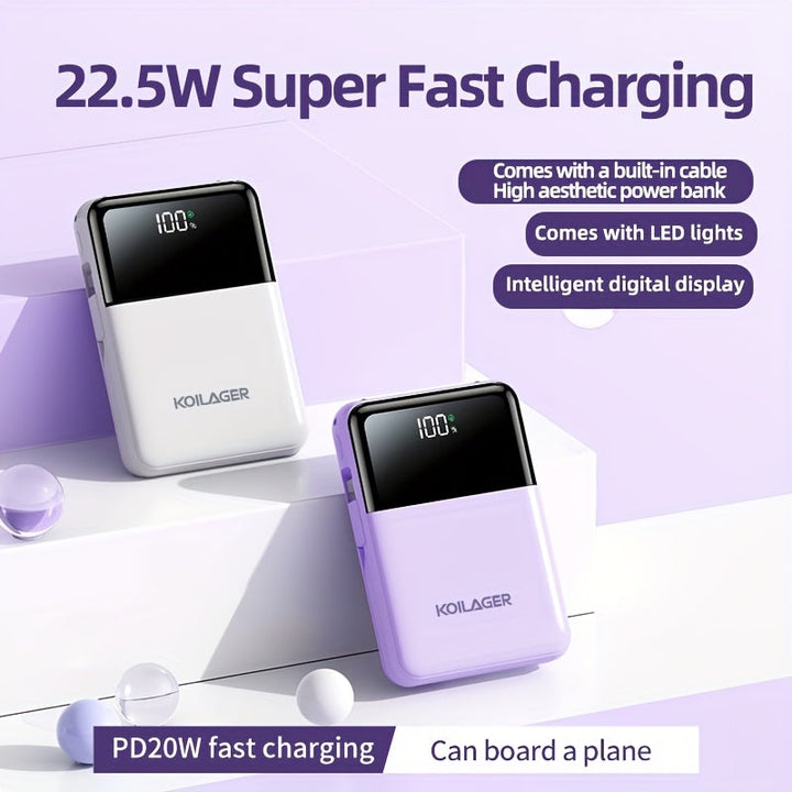 Powerbank 10000mAh Mini with Display | Kalsten