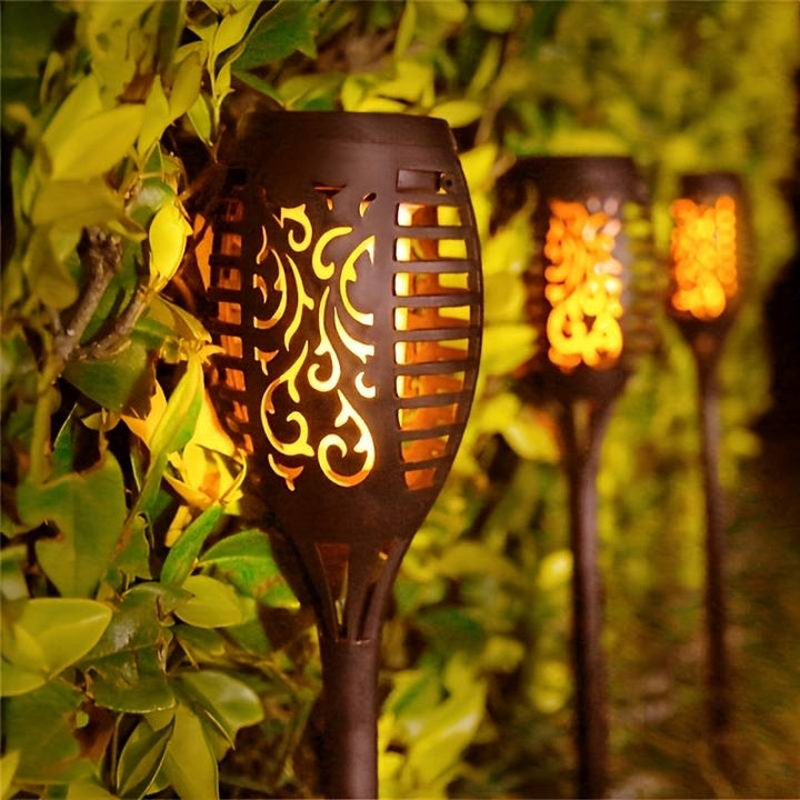 Solar Flame Effect Garden Torch Light Kalsten