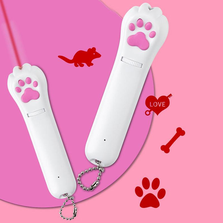 Kalsten | PurrPlay USB Rechargeable Cat Laser Toy – Interactive LED Light with 4 Cartridges
