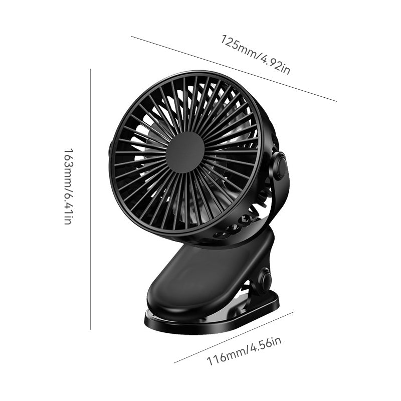 Clip Type USB Rechargeable Mini Electric Fan | Kalsten