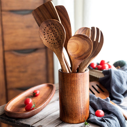 Teak Wood Cutlery Set | Norvo