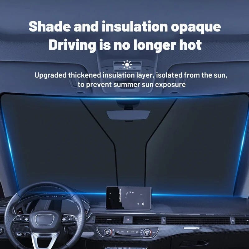 Windshield Sunshade Folding Sun Visor | Kalsten
