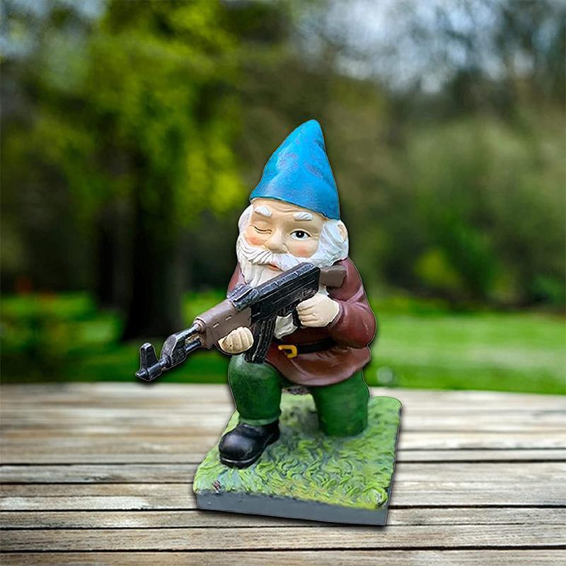 Kalsten | Military Garden Gnome with Camouflage Uniform