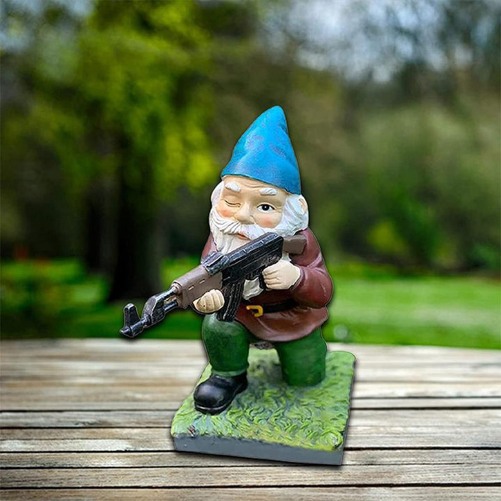 Kalsten | Military Garden Gnome with Camouflage Uniform