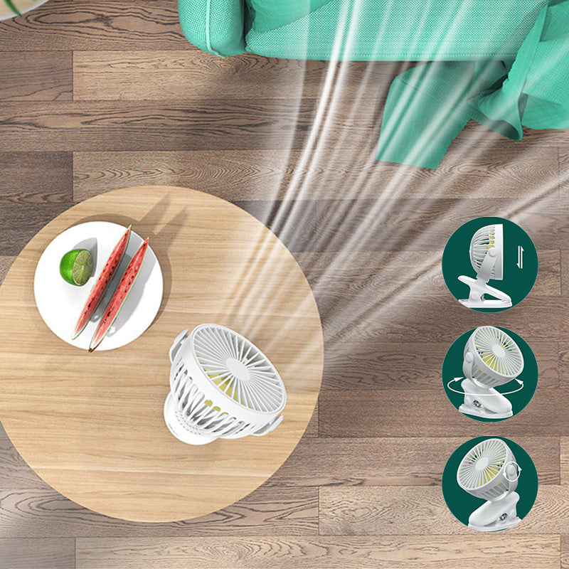 Clip Type USB Rechargeable Mini Electric Fan | Kalsten