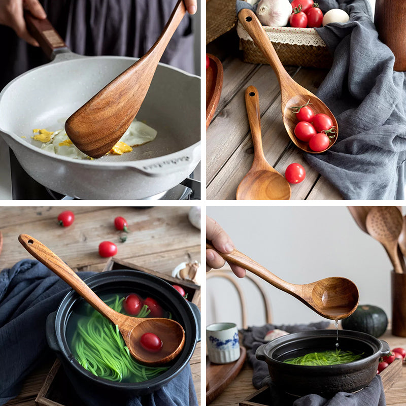 Teak Wood Cutlery Set | Norvo