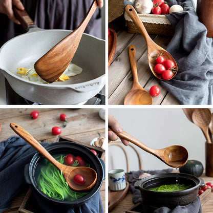 Teak Wood Cutlery Set | Norvo