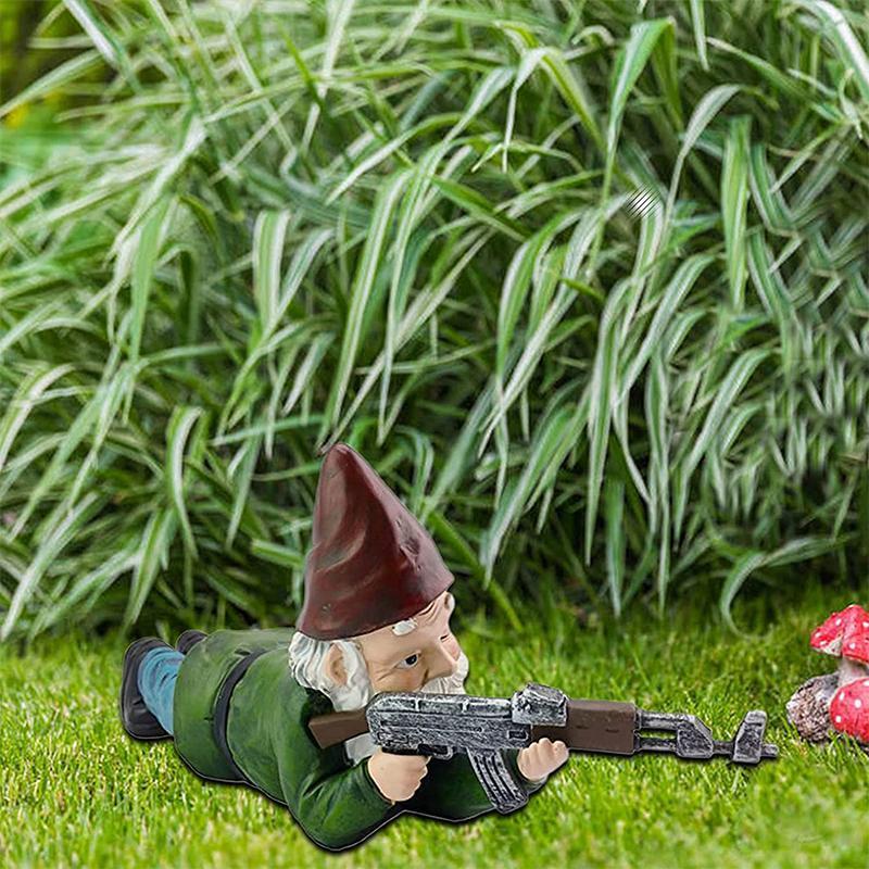 Kalsten | Military Garden Gnome with Camouflage Uniform