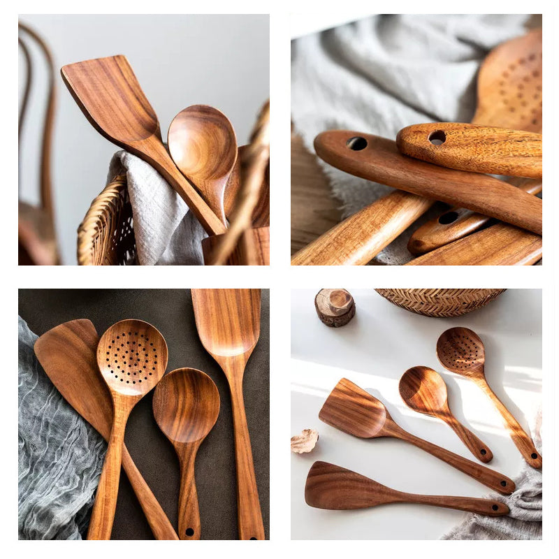 Teak Wood Cutlery Set | Norvo
