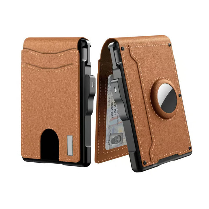 Kalsten | Men's Business Style PU Leather Card Slots for AirTag