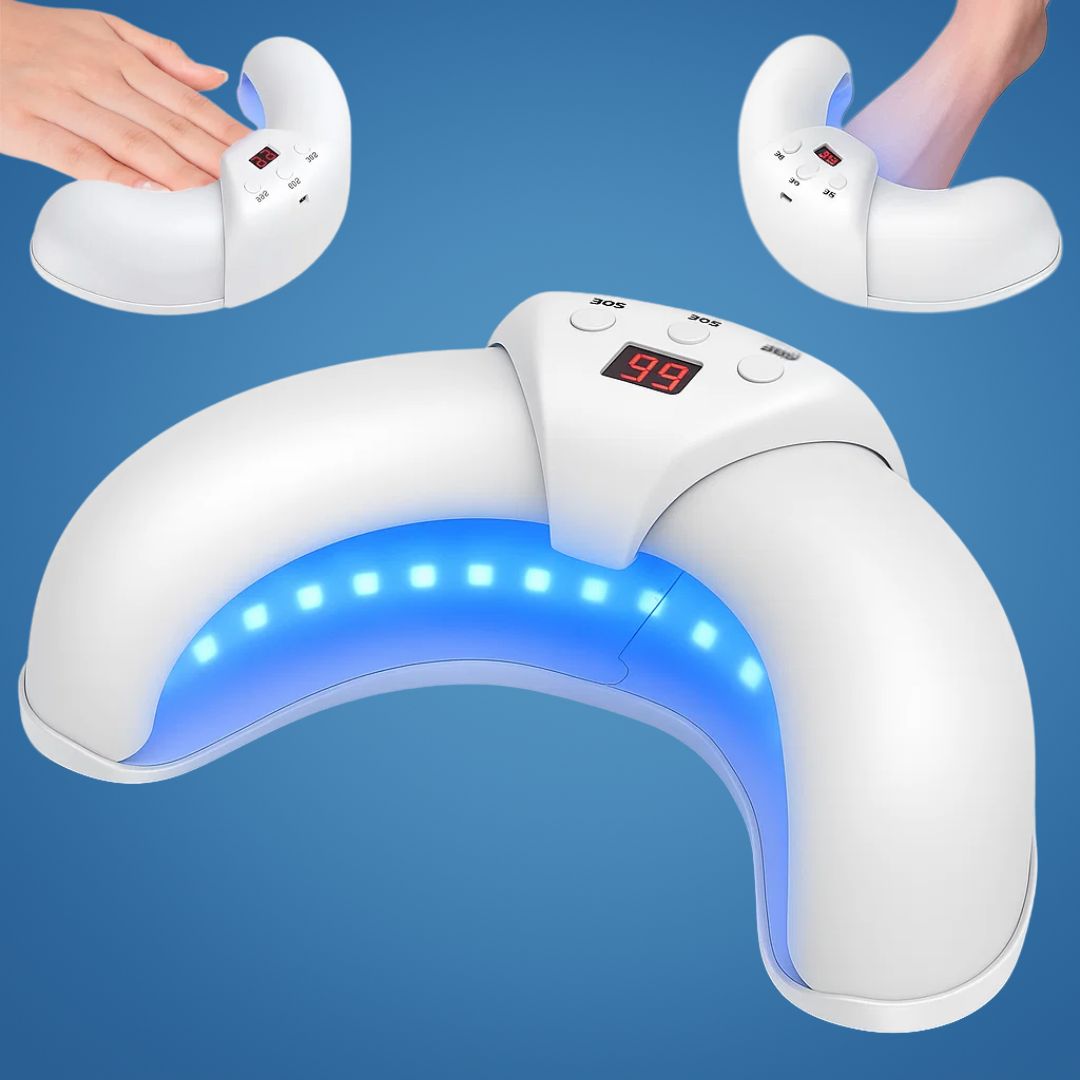 FungiFree | Laser device for nail fungus - Dual Wavelength Penetration - Compact for home use - Restoration of fungal nails Karnz