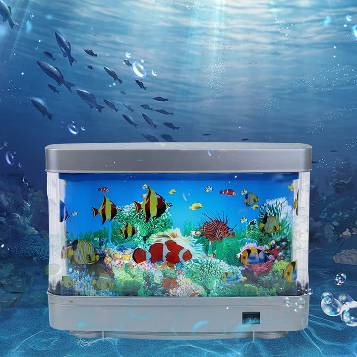 Kalsten | Virtual Ocean Desk Fish Tank with LED Night Light