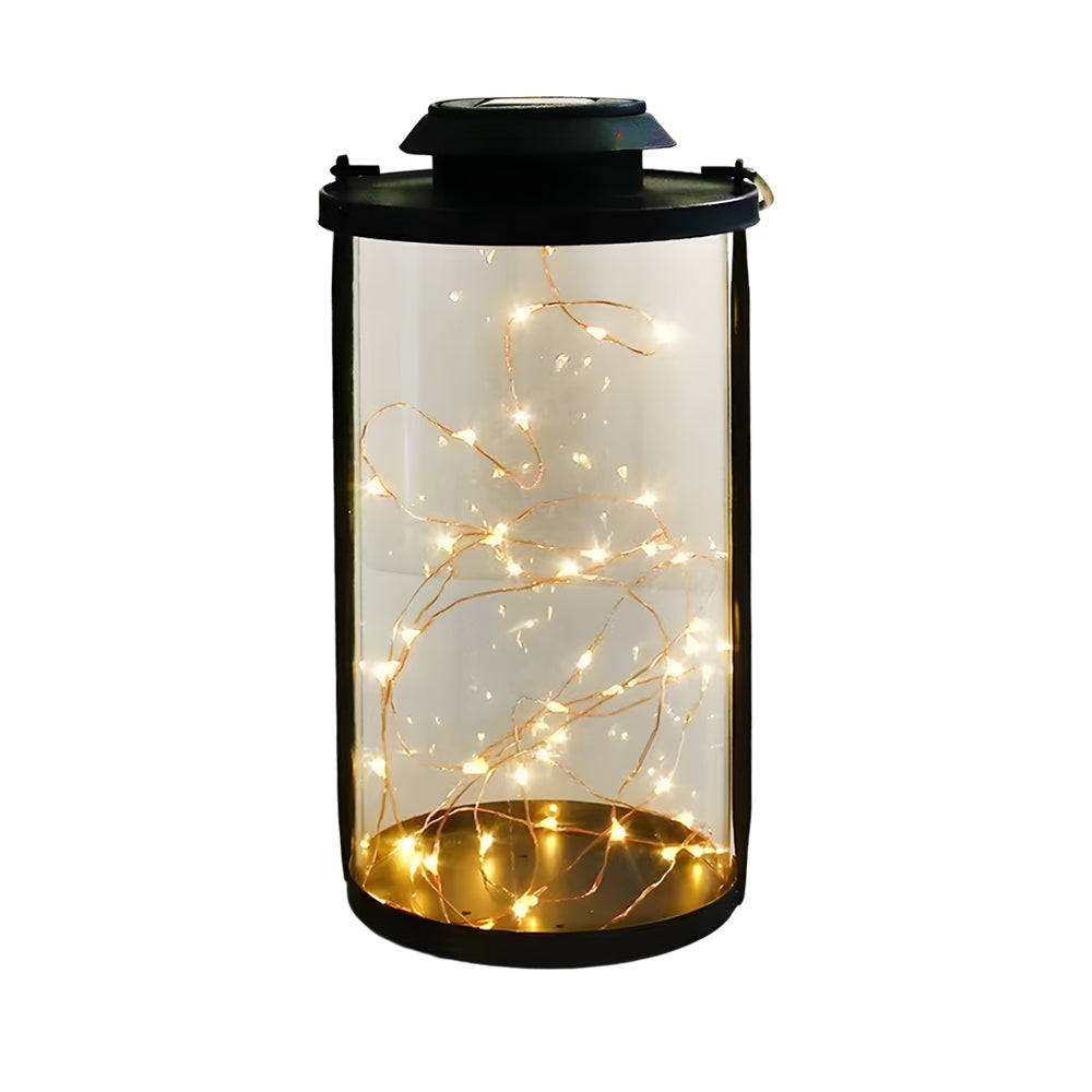 Portable Solar Lanterns - Glass Cylinder Firefly Jar LED Lights | Kalsten