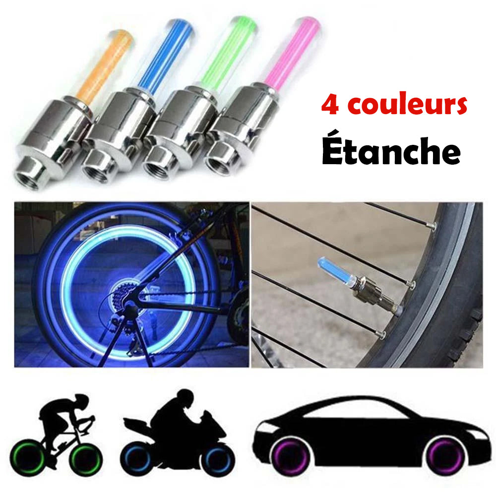 LED Light Valve Cap for Bicycle Wheel | Kalsten