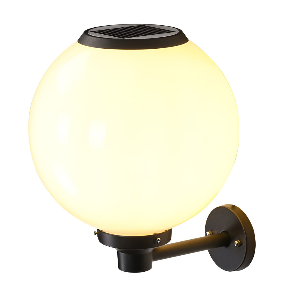 Round Three Step Dimming LED Modern Solar Wall Lights Outdoor Wall Lamp | Kalsten