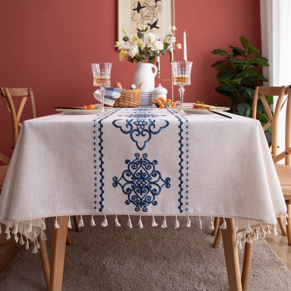 Kalsten | Sorella Luxe Embroidered Tablecloth