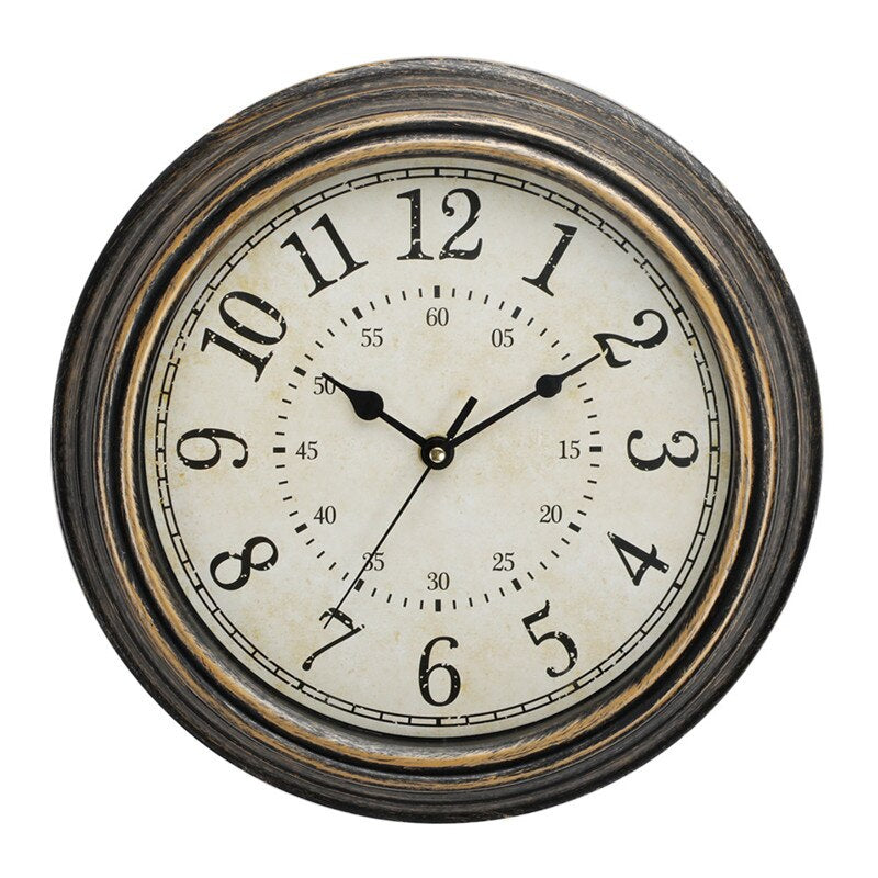 Vintage Retro Wall Clock with Wood Look – Timeless Design Kalsten