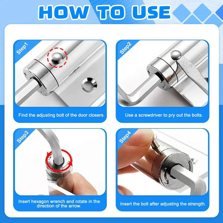 Kalsten | Automatic door hinge with self-reset – Safe & Quiet