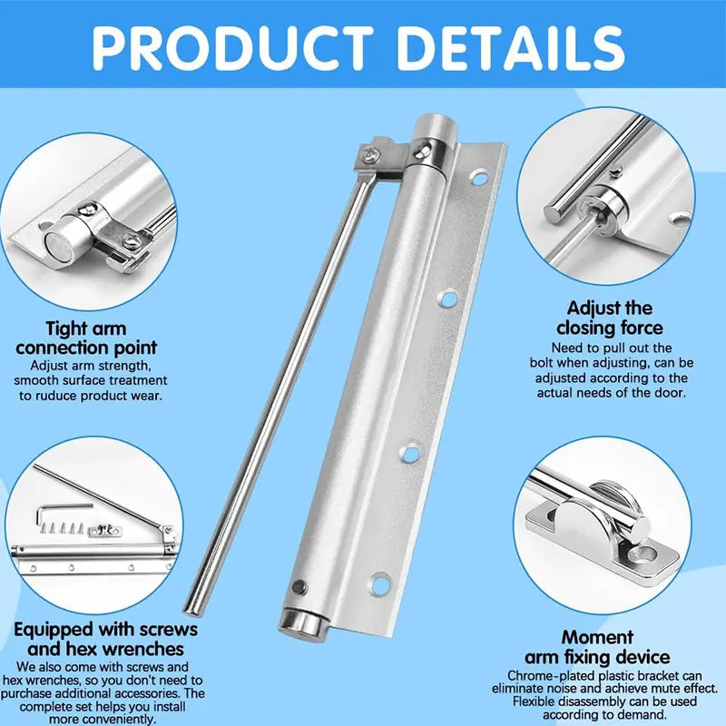 Kalsten | Automatic door hinge with self-reset – Safe & Quiet