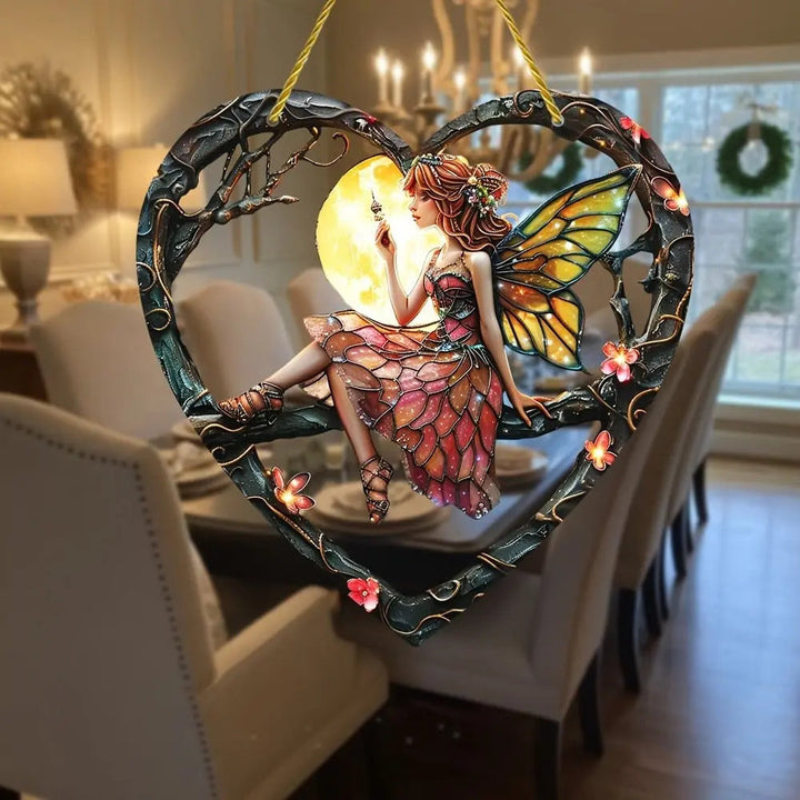 Kalsten | Heart-shaped Elf Light Catcher – Enchanting Home Decoration