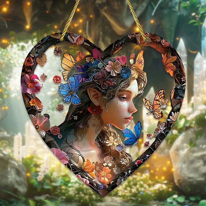 Kalsten | Heart-shaped Elf Light Catcher – Enchanting Home Decoration