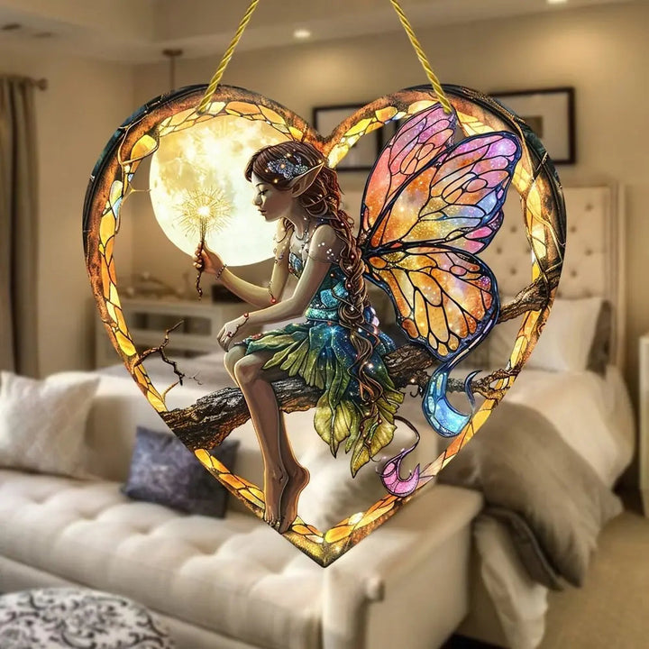 Kalsten | Heart-shaped Elf Light Catcher – Enchanting Home Decoration
