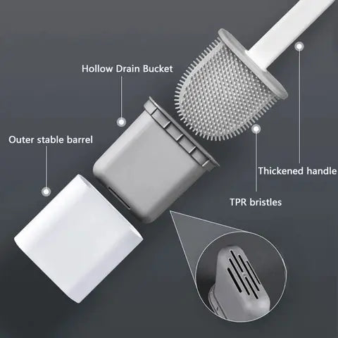 Kalsten | Hygienic Silicone Toilet Brush – Deep Cleaning without Scratches