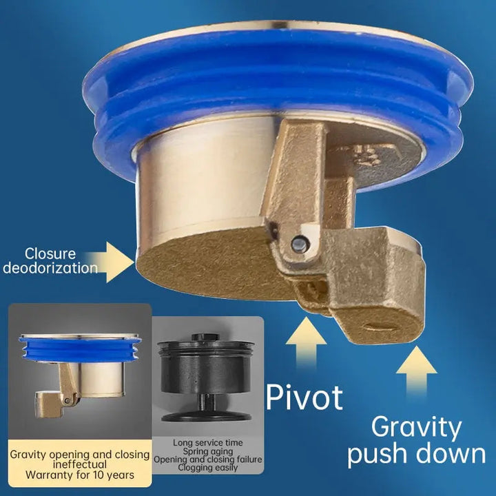 Kalsten | Brass drain core – Odor stopper & hair strainer for floor drains
