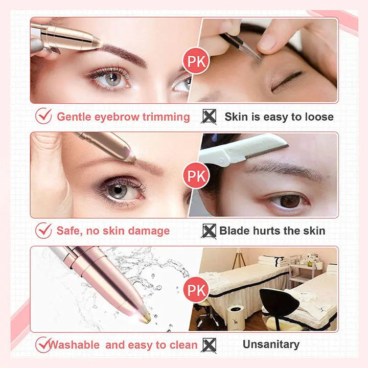 Kalsten | Pain-Free Electric Eyebrow Trimmer for Precise Hair Removal