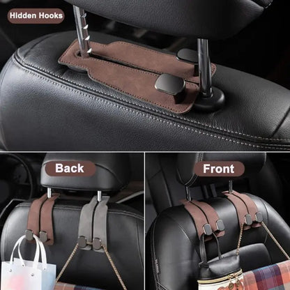 BowLift | Auto headrest hooks – double hooks for bags and accessories