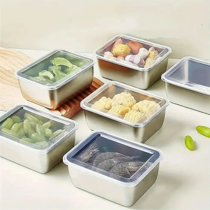 Kalsten | Stainless steel can with lid – stackable & leak-proof